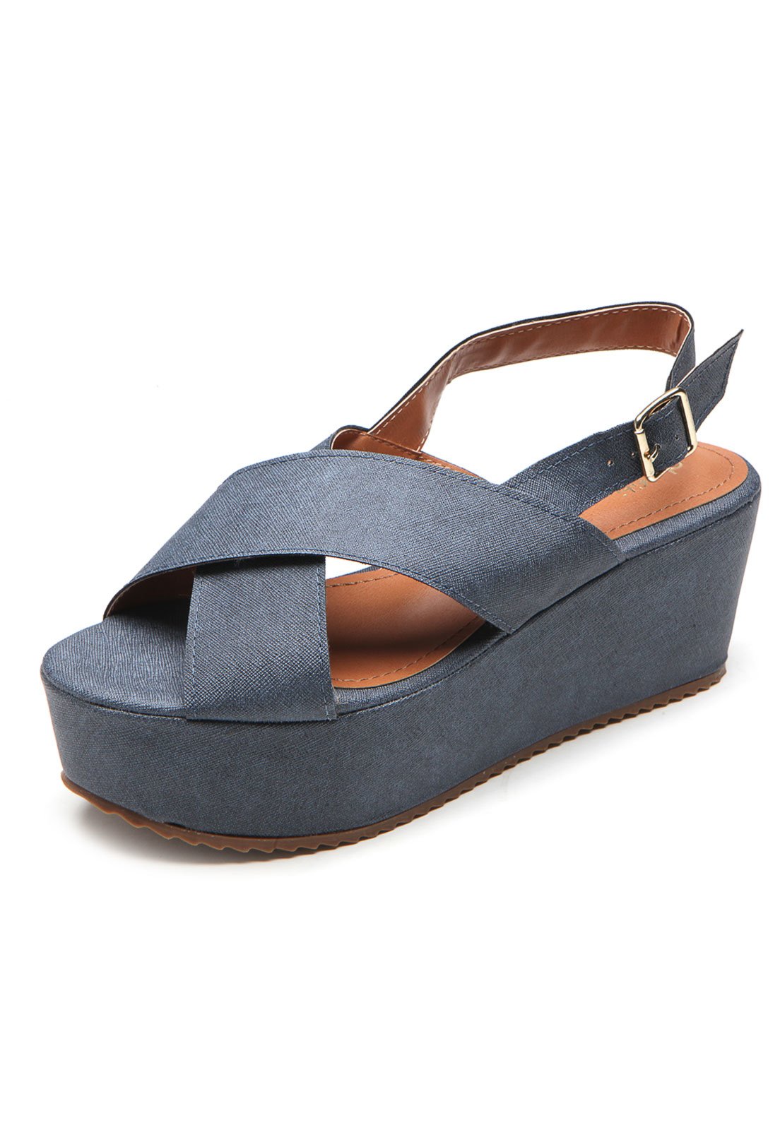 sandalia flatform dafiti