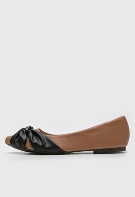 Sapatilha DAFITI SHOES Recortes Nude - Compre Agora