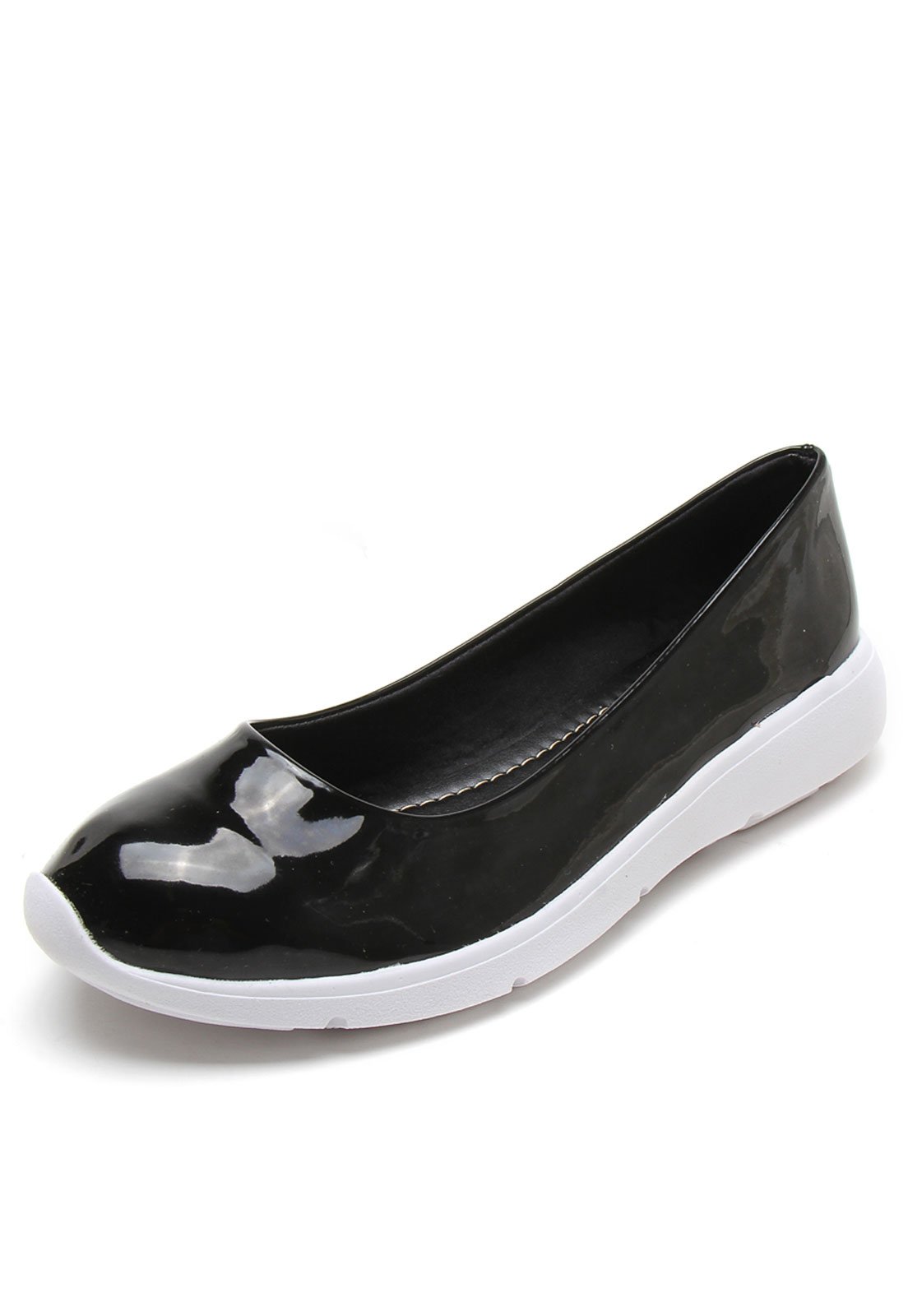 Sapatilha DAFITI SHOES Verniz Branca - Compre Agora