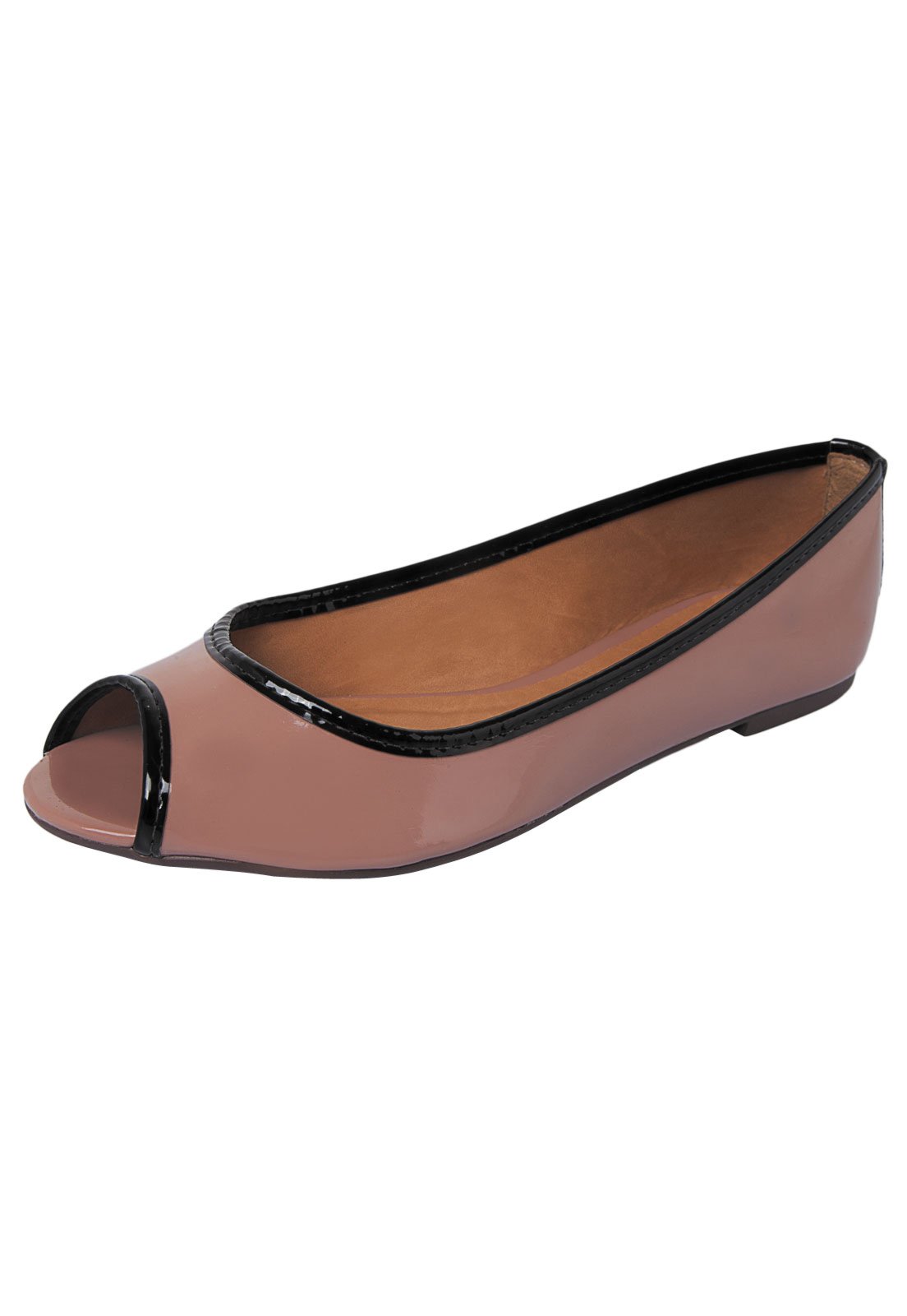 Sapatilha DAFITI SHOES Recortes Nude - Compre Agora