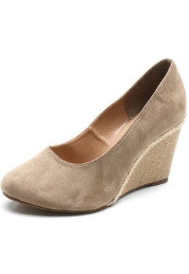 Scarpin FiveBlu Anabela Bege é boa?