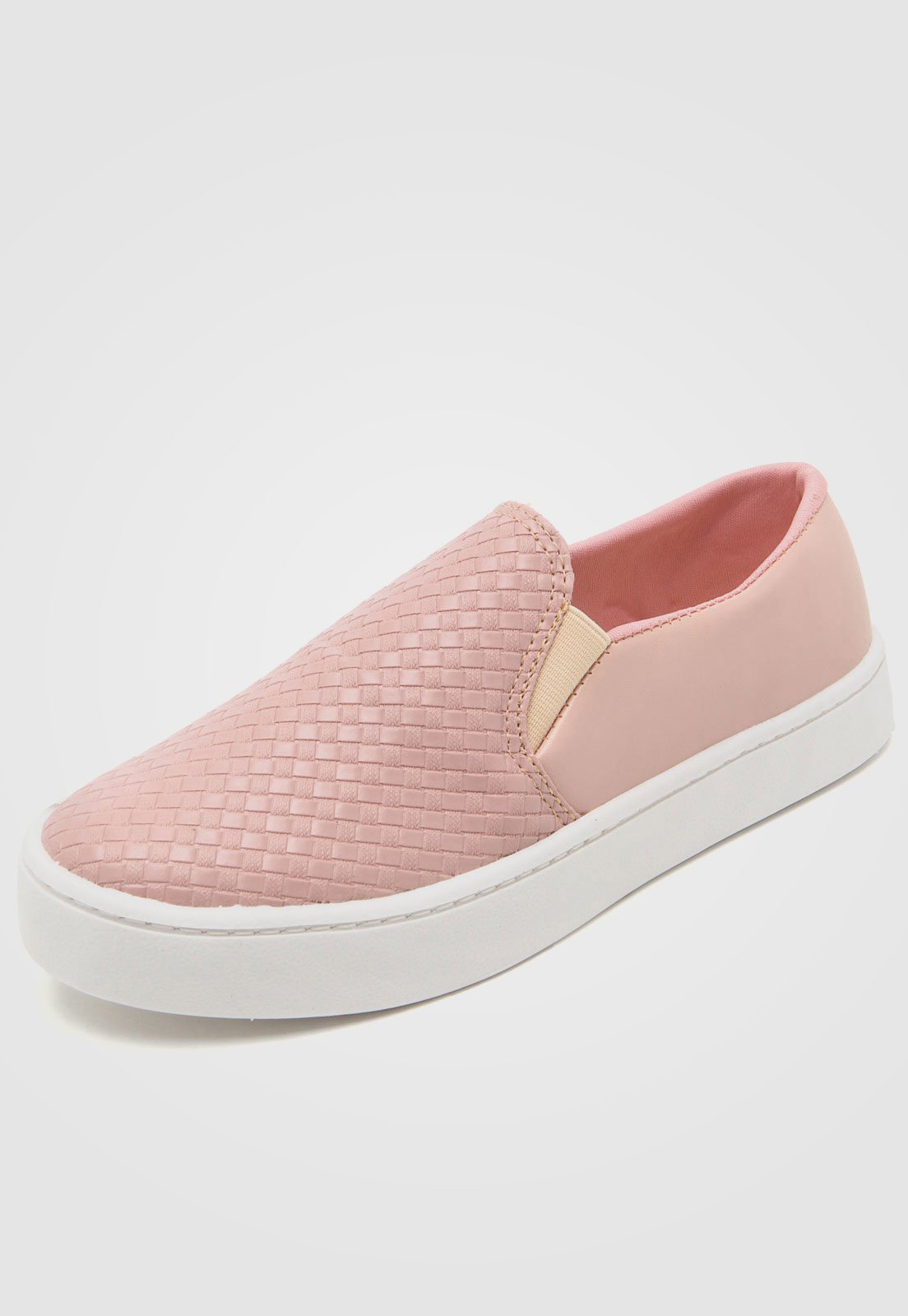 Slip On DAFITI SHOES Furinhos Nude - Compre Agora