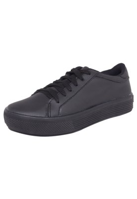 Casual Tênis DAFITI SHOES Floral Preto - Compre Agora