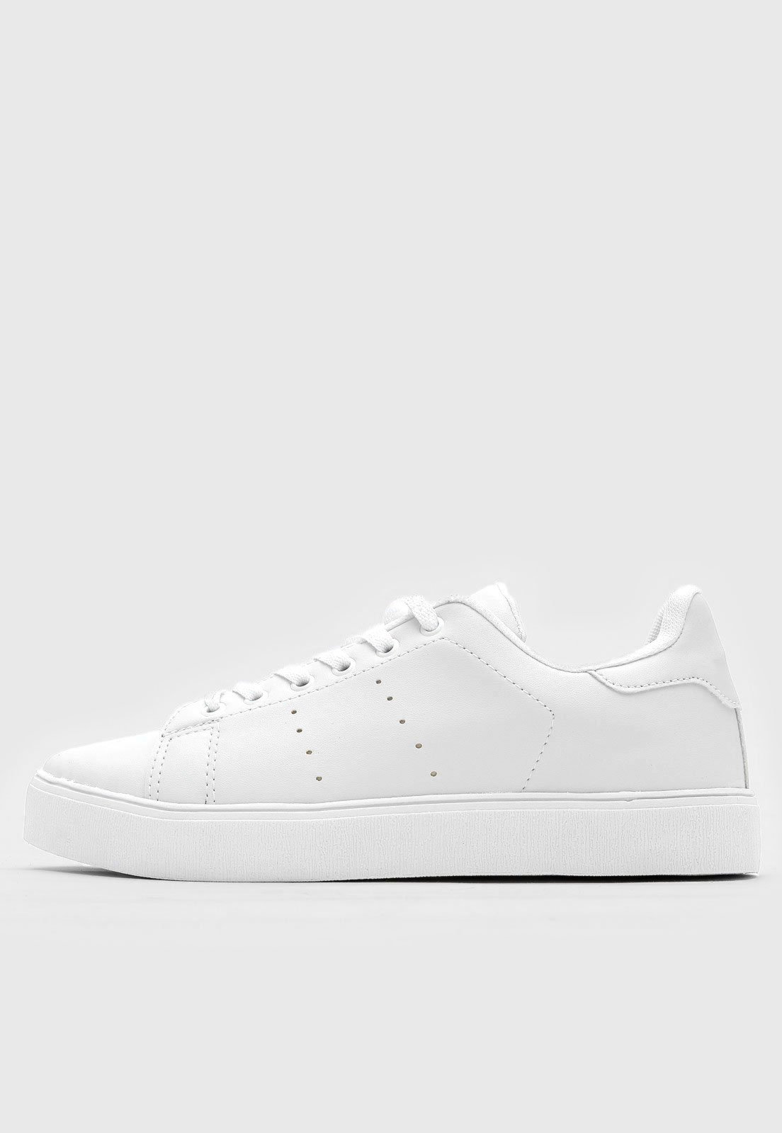 Casual Tênis DAFITI SHOES Fosco Branco - Compre Agora