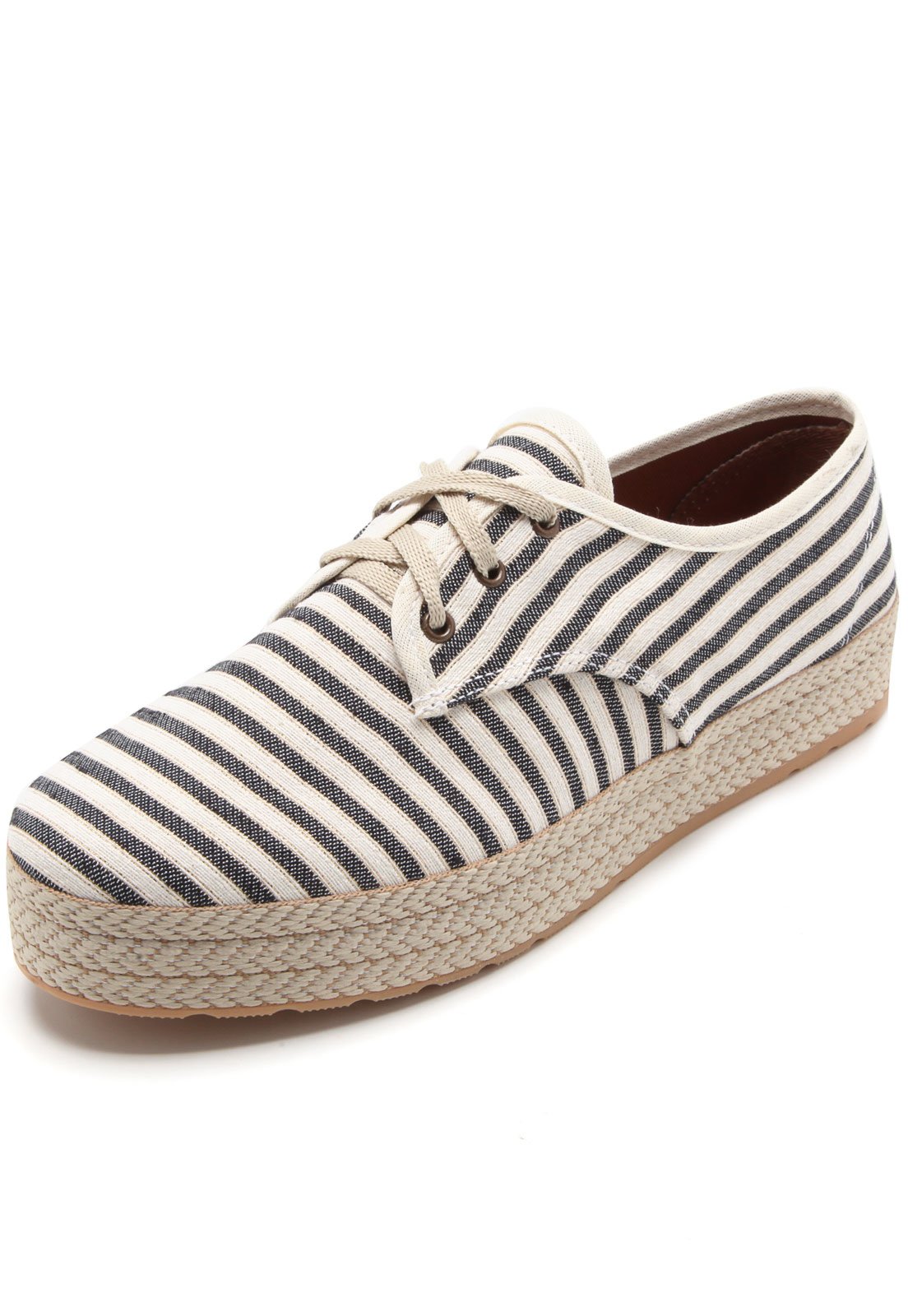 Tênis Dafiti Shoes Listras Branco - Compre Agora