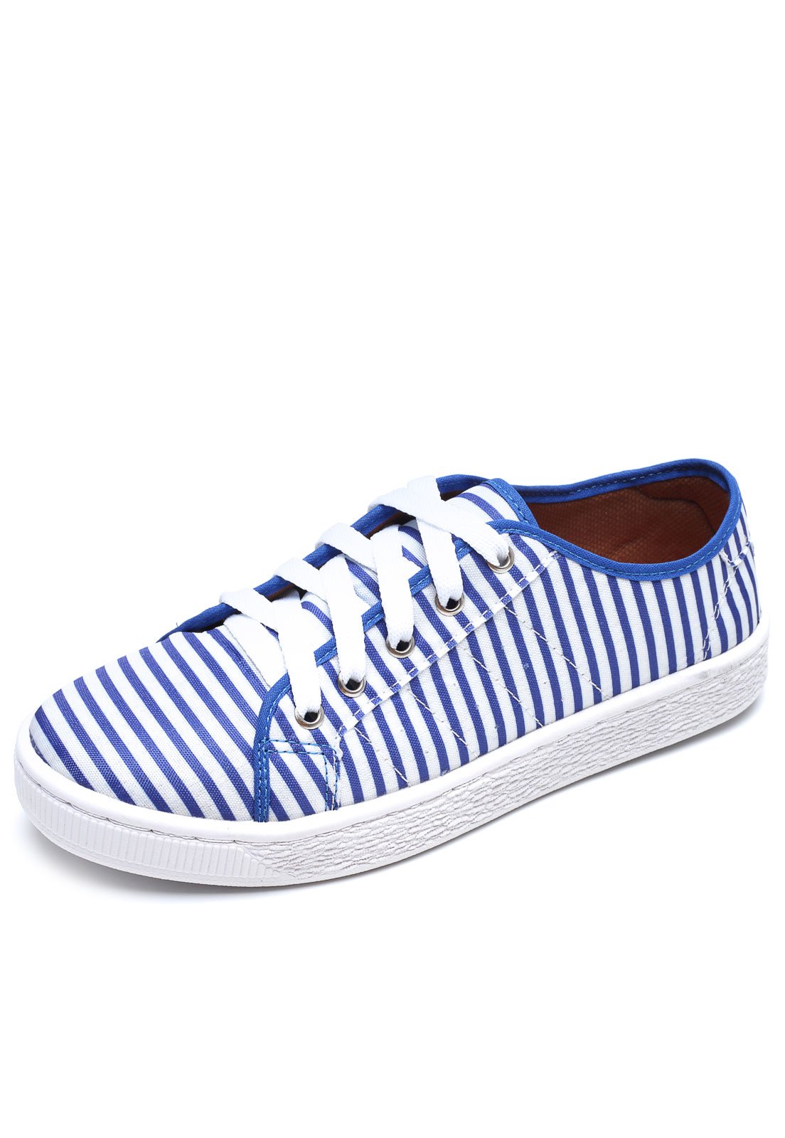 Tênis Dafiti Shoes Listras Branco - Compre Agora