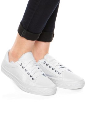 tênis dafiti shoes cetim branco
