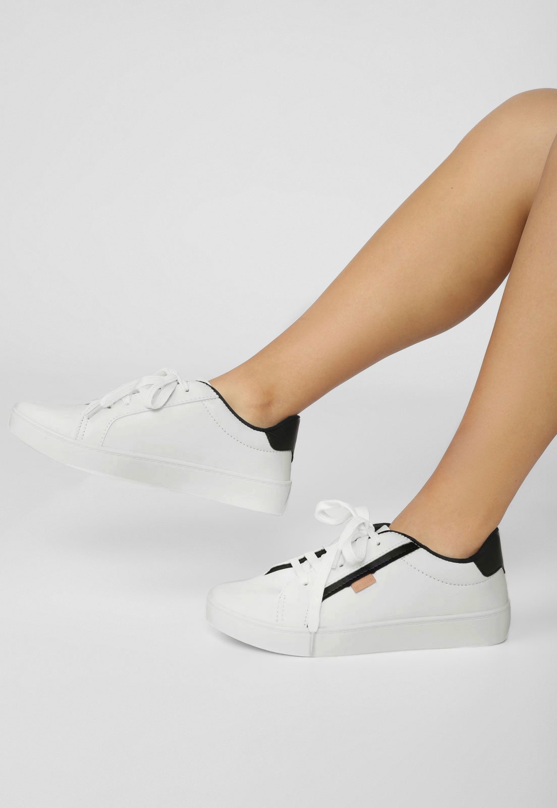Tênis Dafiti Shoes Recortes Branco - Compre Agora