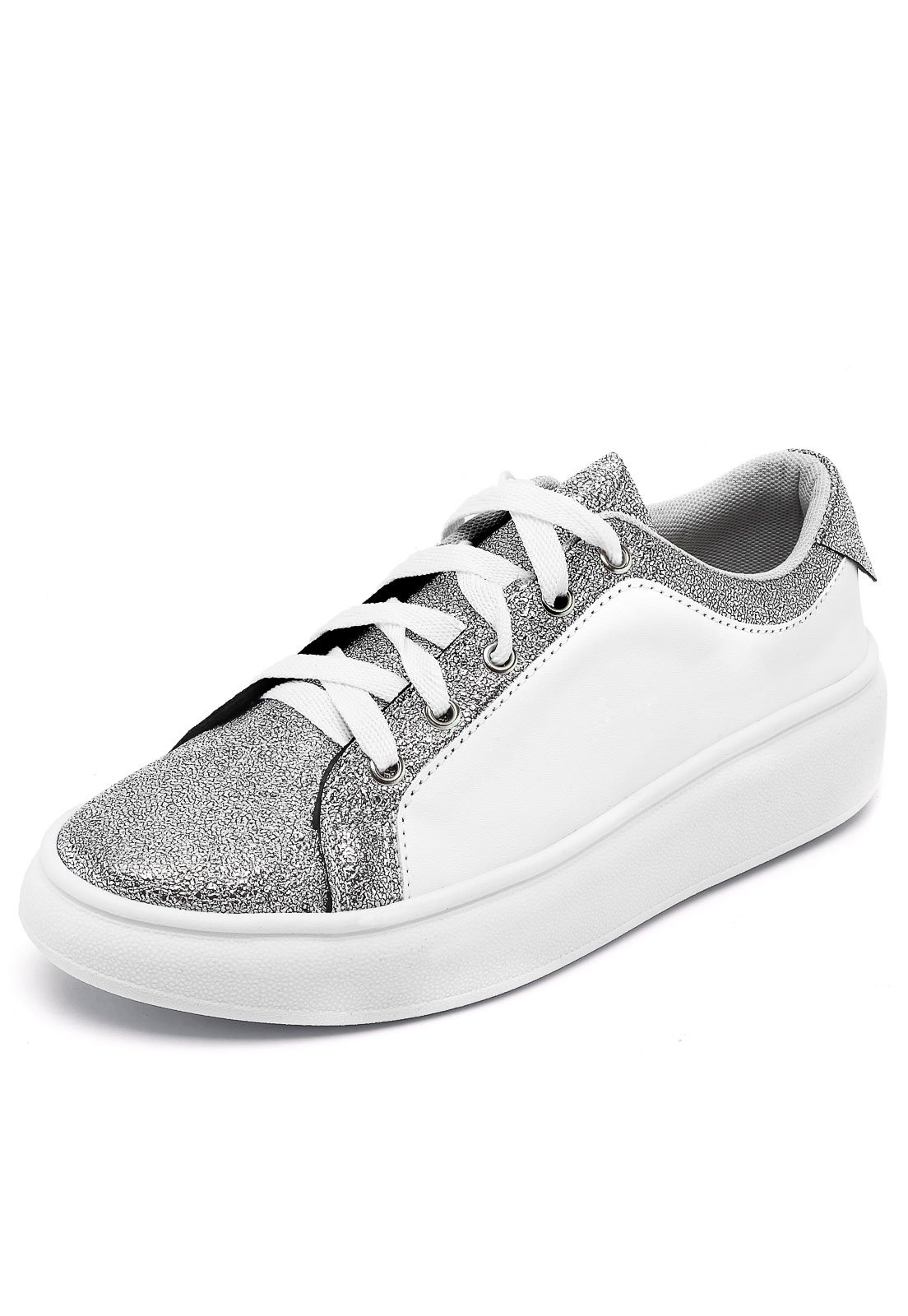 Tênis Dafiti Shoes Recortes Branco - Compre Agora