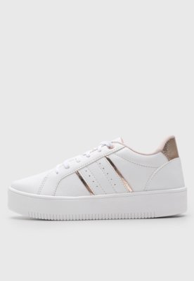 Tênis Dafiti Shoes Recortes Branco - Compre Agora