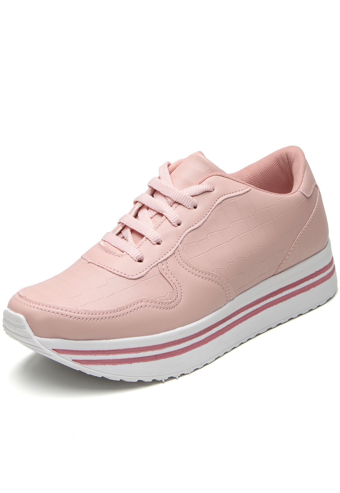 Tênis Dafiti Shoes Listras Branco - Compre Agora