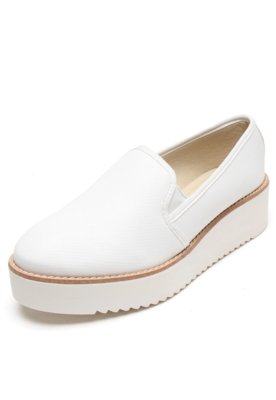 Tênis Flatform Dafiti Shoes Recortes Branco - Compre Agora