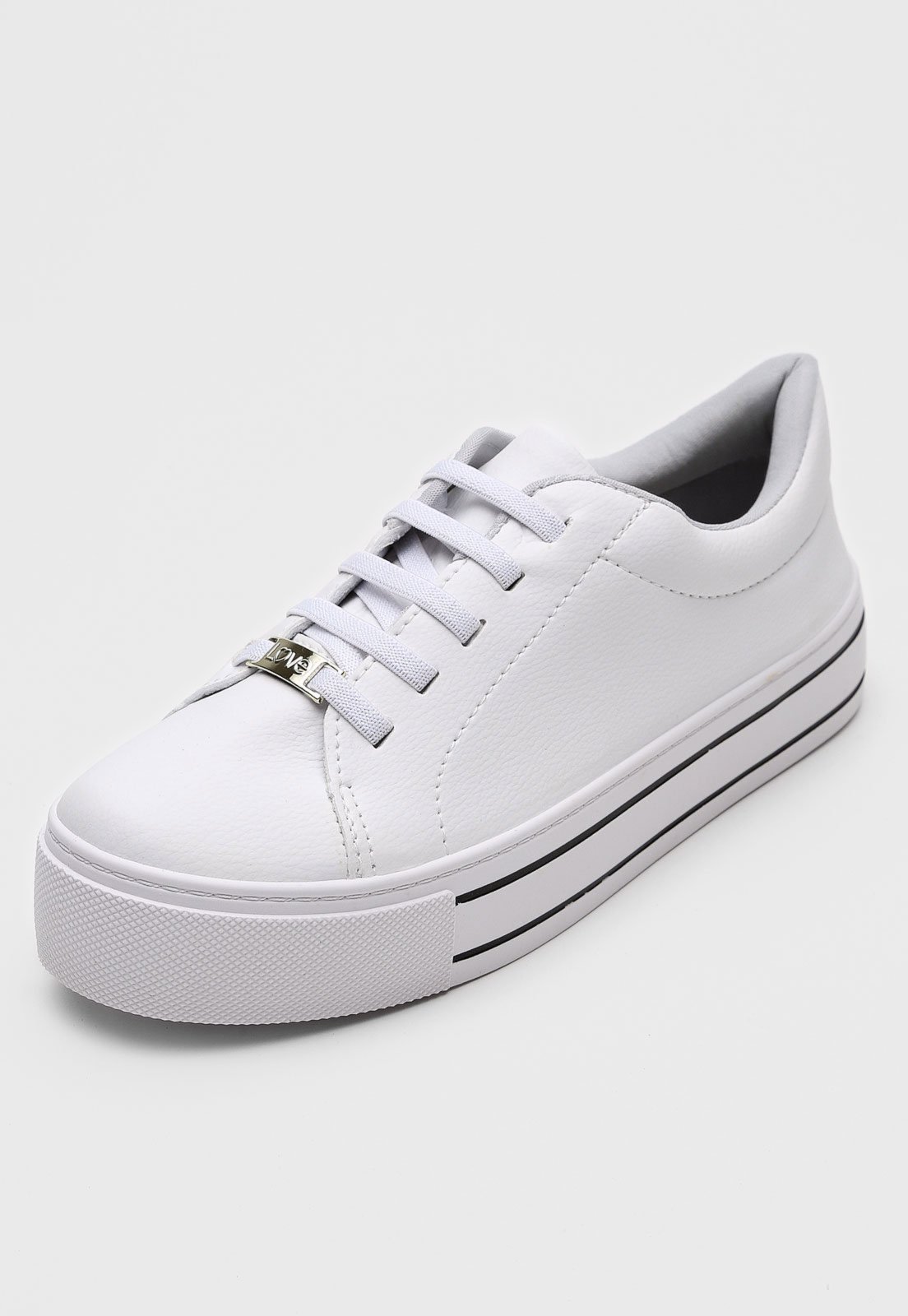 Tênis Dafiti Shoes Listras Branco - Compre Agora