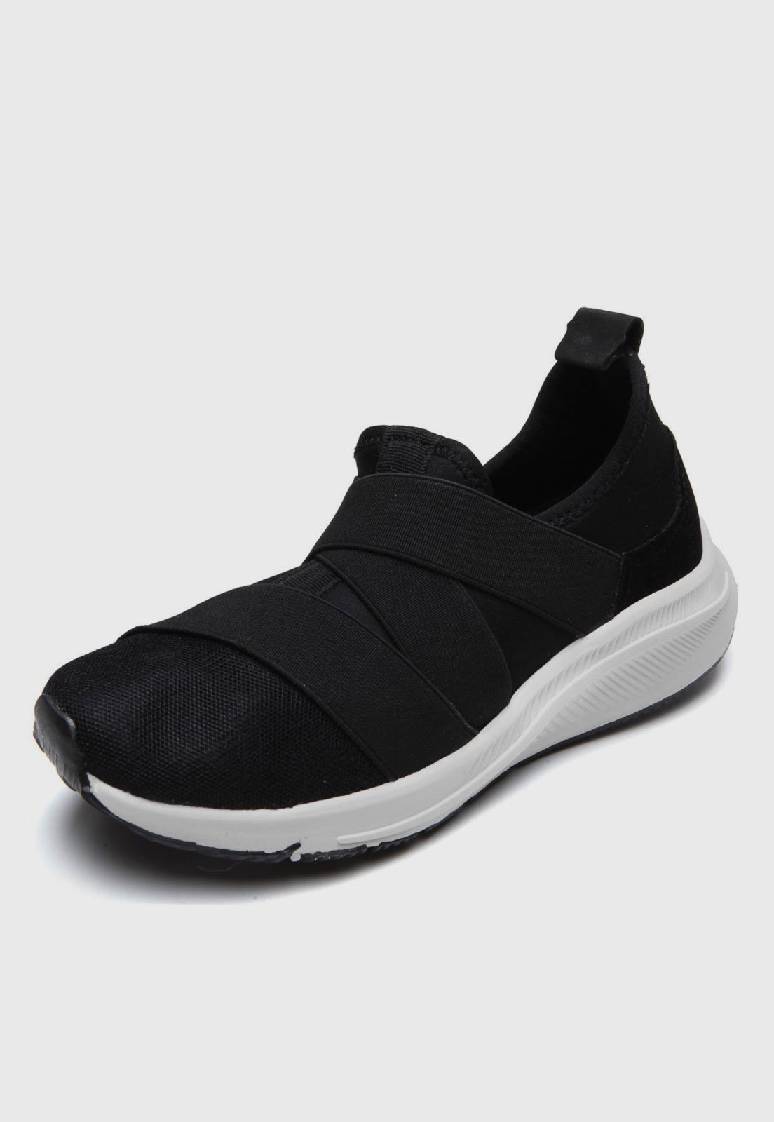 Tênis Jogging DAFITI SHOES Recortes Preto - Compre Agora