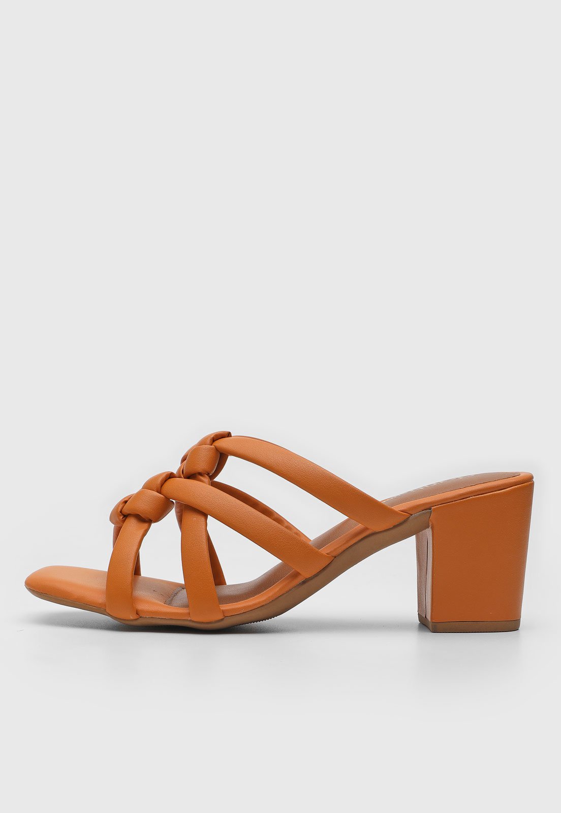 Sandália DAFITI SHOES Tiras Laranja - Compre Agora