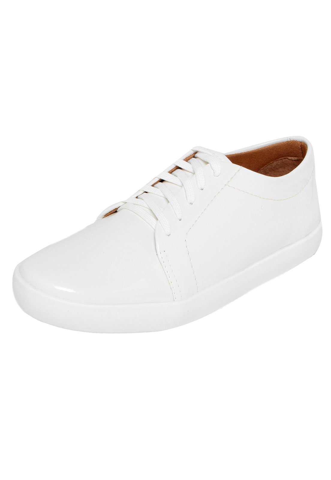 Tenis sales envernizado branco