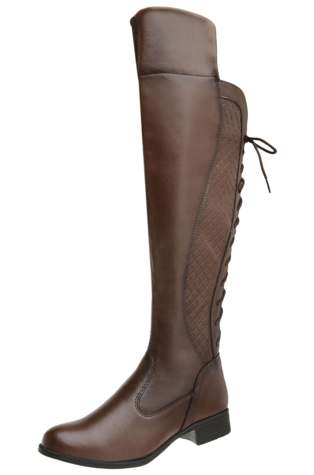 bota over the knee cano alto