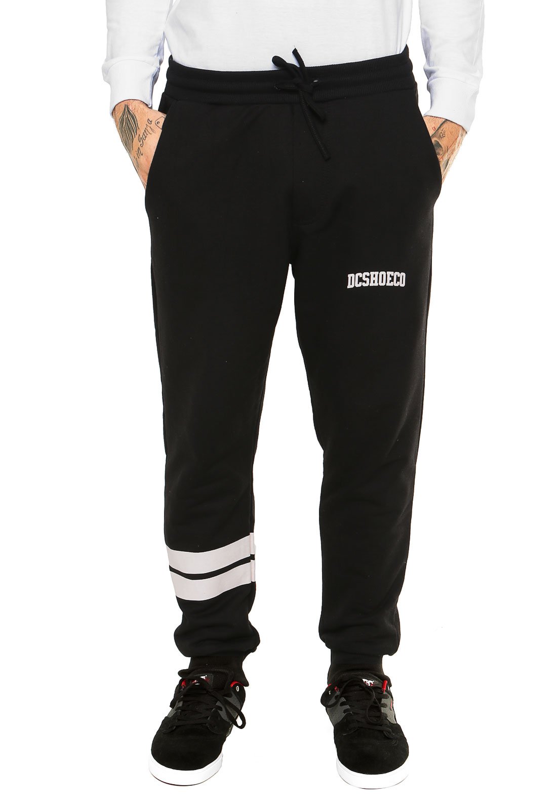 Calça DC Shoes Jogger Double List Preta - Compre Agora | Dafiti Brasil