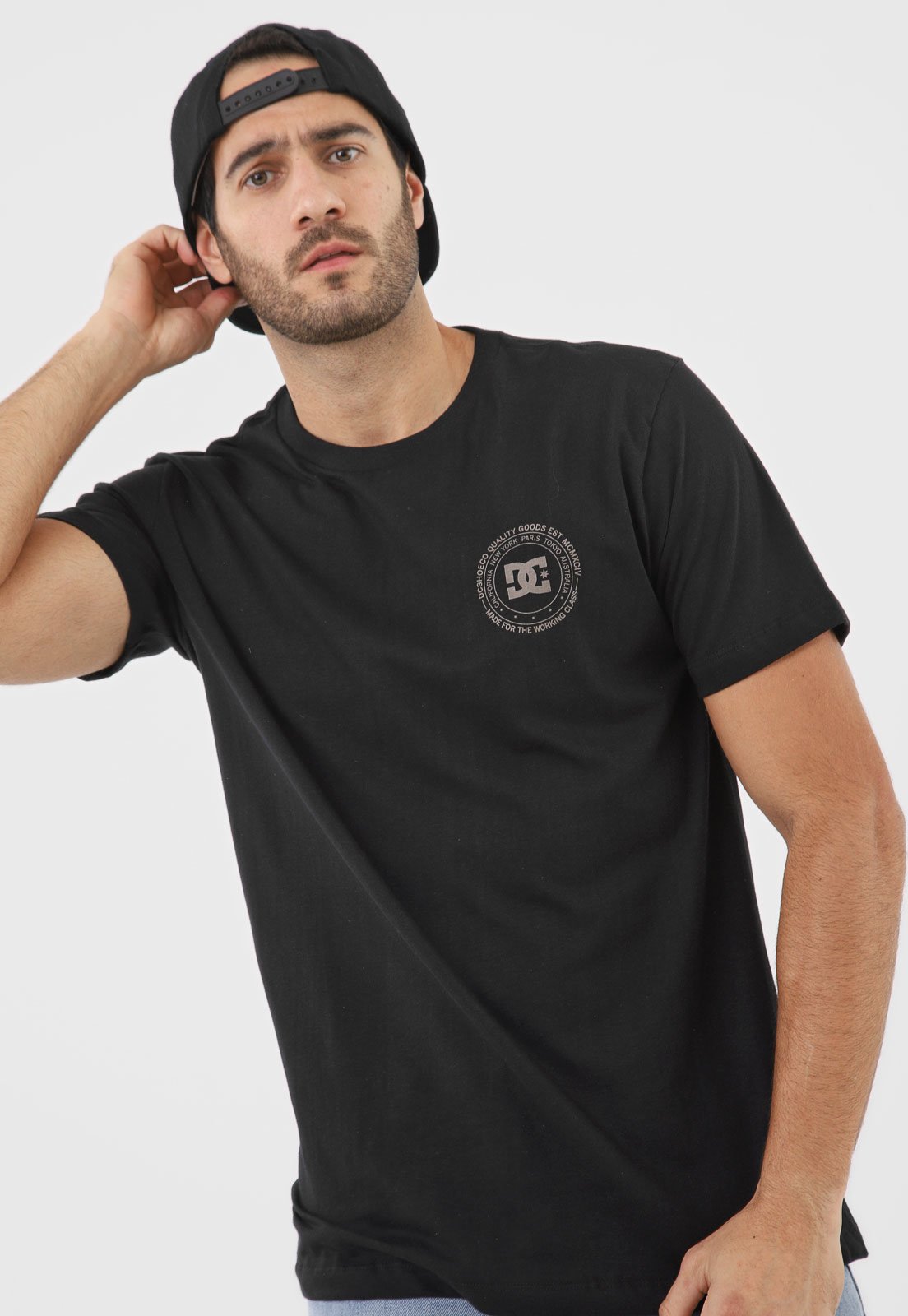 camiseta dc shoes big city preta