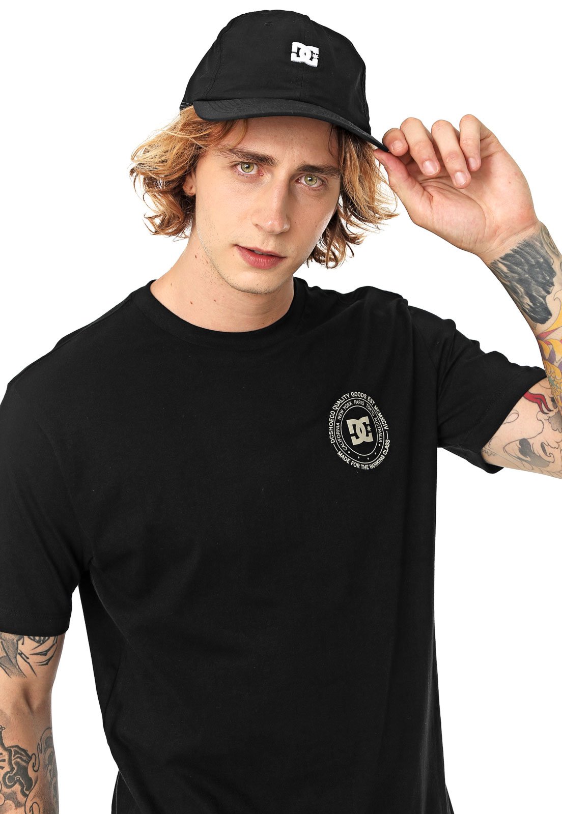 camiseta dc shoes big city preta