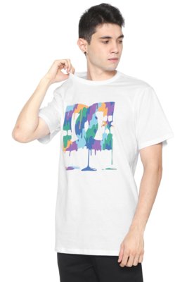 Menor preço em Camiseta DC Shoes Painted Rock Branca