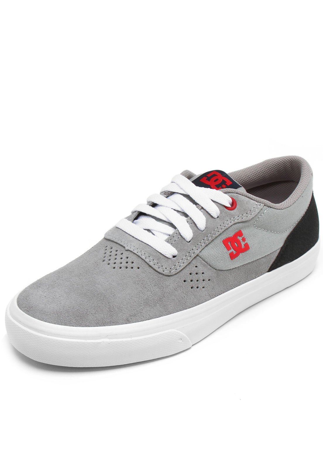 tênis couro dc shoes switch marrom