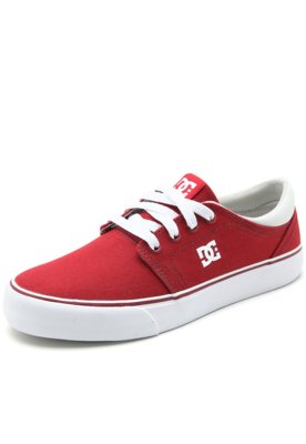 Tênis DC Shoes Trase Tx Vermelho Menor preço em Tênis DC Shoes Trase Tx Vermelho