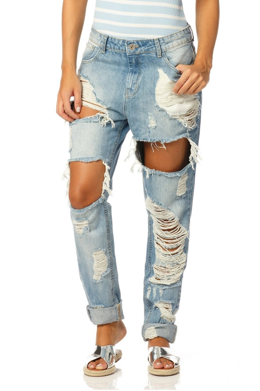 calça boyfriend jeans