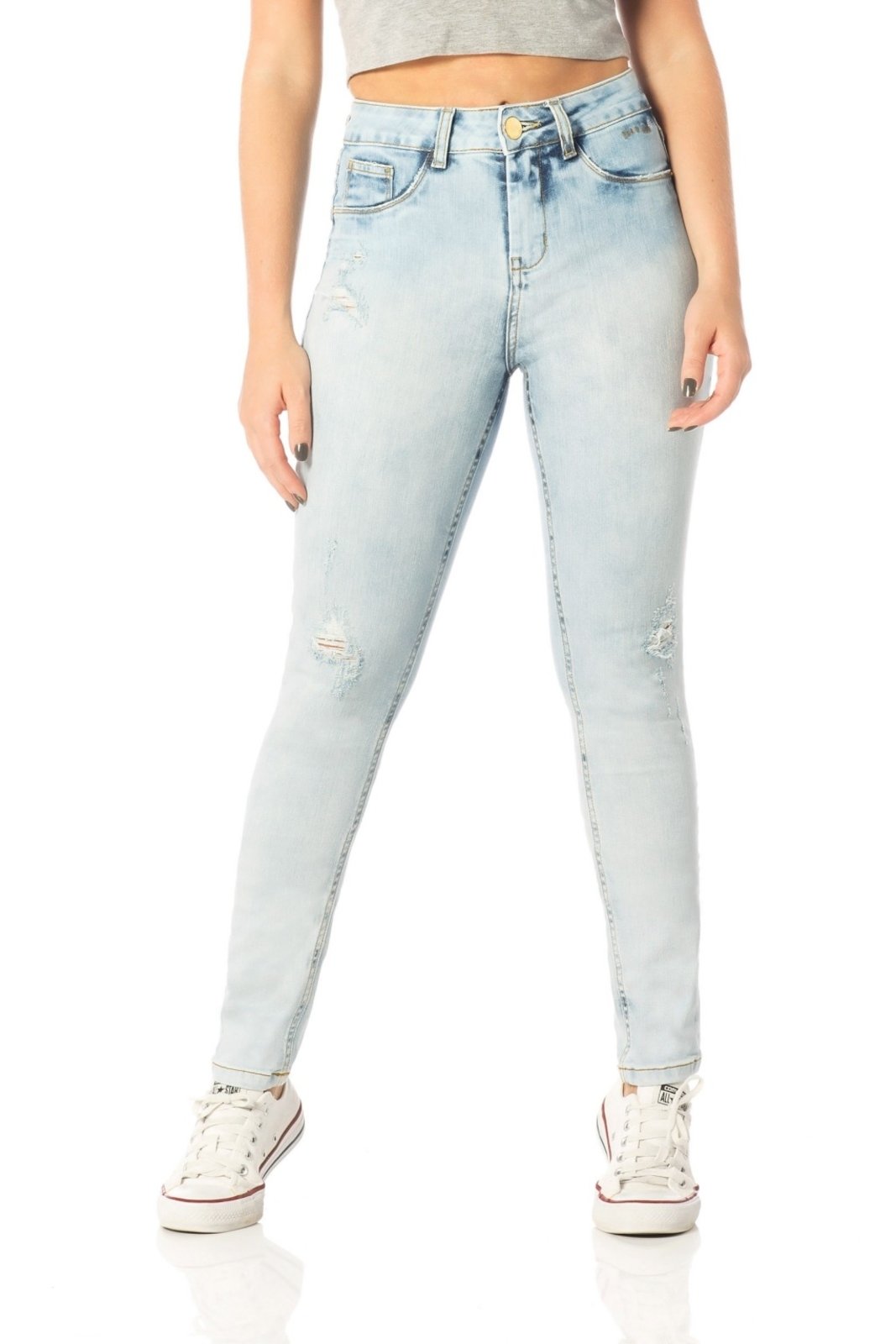 calça jeans denim zero feminina