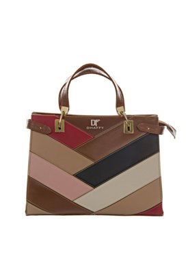 Bolsa DHAFFY BOLSAS Grande Bordada Caramelo Menor preço em Bolsa DHAFFY BOLSAS Grande Bordada Caramelo