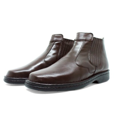 Bota Masculina Linha Soft Conforto Em Couro CafE 351 Menor preço em Bota Masculina Linha Soft Conforto Em Couro CafE 351