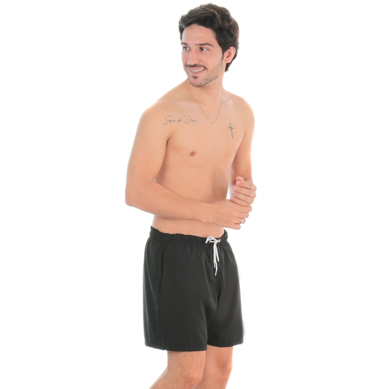 short praia masculino preto