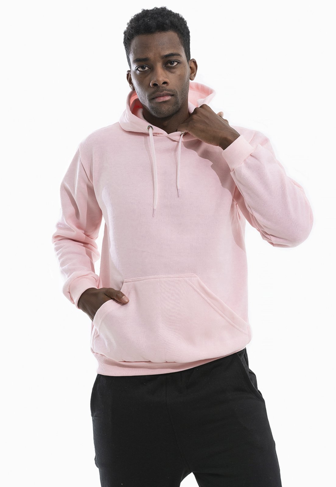 Moletom store liso rosa