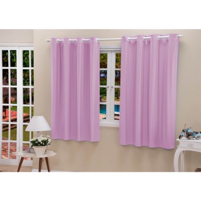 Cortina DOURADOS ENXOVAIS Blackout PVC Rosa Corta Luz 2,80m X 2,80m Menor preço em Cortina DOURADOS ENXOVAIS Blackout PVC Rosa Corta Luz 2,80m X 2,80m