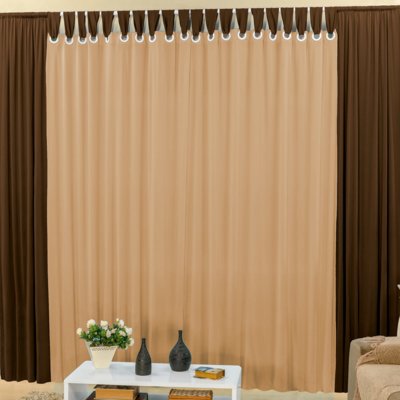 Cortina DOURADOS ENXOVAIS Claudia Tabaco/Avelã 2,00 X 1,70 Menor preço em Cortina DOURADOS ENXOVAIS Claudia Tabaco/Avelã 2,00 X 1,70