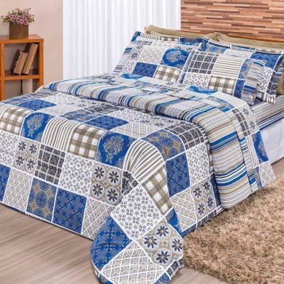 Kit DOURADOS ENXOVAIS Edredom DOURADOS ENXOVAIS Requinte Azul Casal Percal 180 Fios Dupla Face 03 Peças Menor preço em Kit DOURADOS ENXOVAIS Edredom DOURADOS ENXOVAIS Requinte Azul Casal Percal 180 Fios Dupla Face 03 Peças