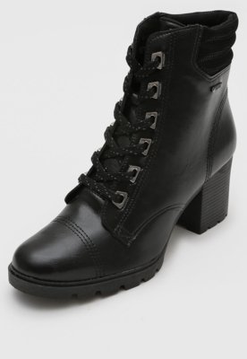 bota de salto grosso preta