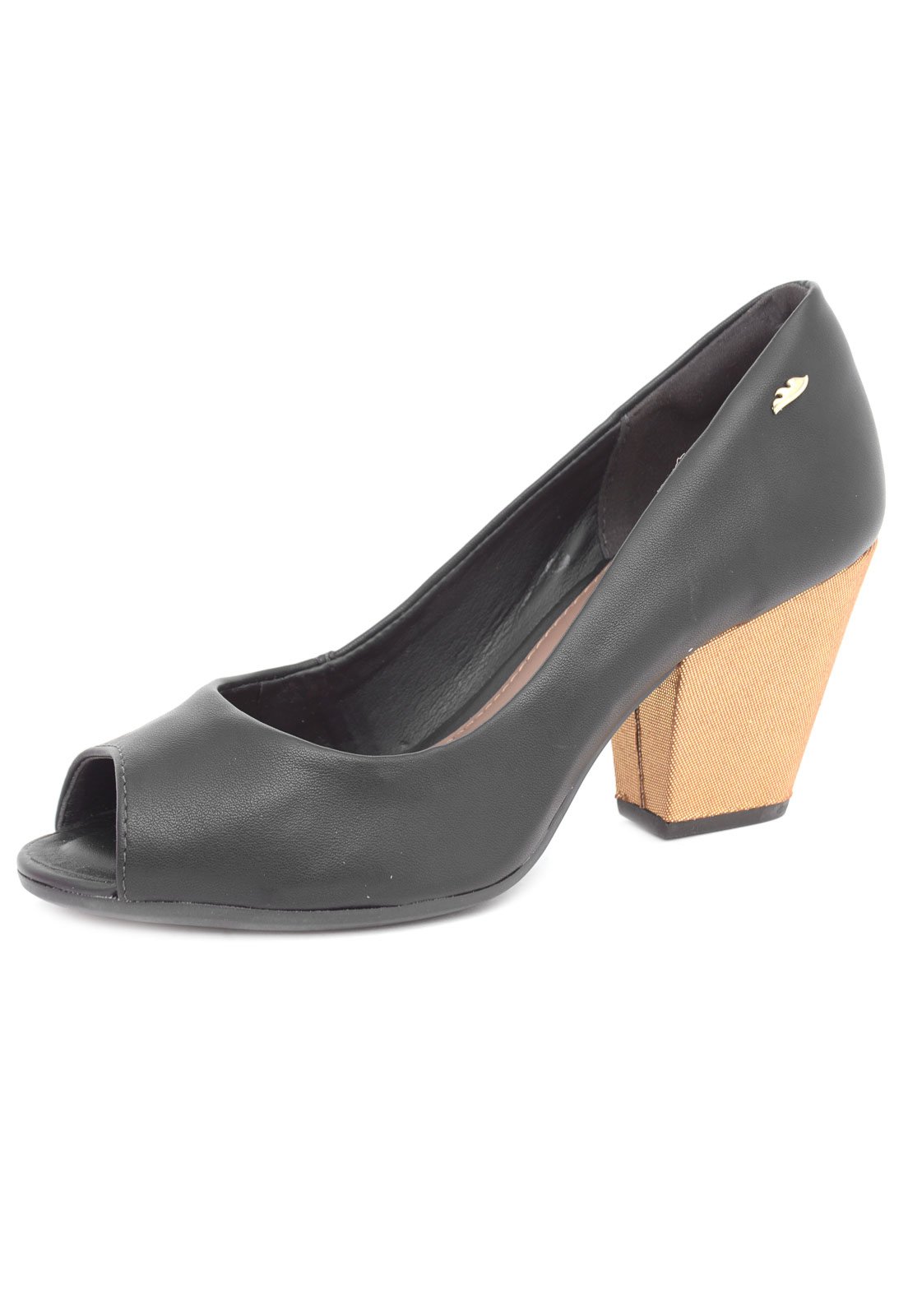 Sapato peep best sale toe dakota