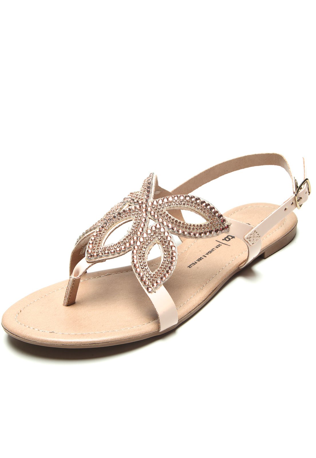 rasteirinha com strass dakota
