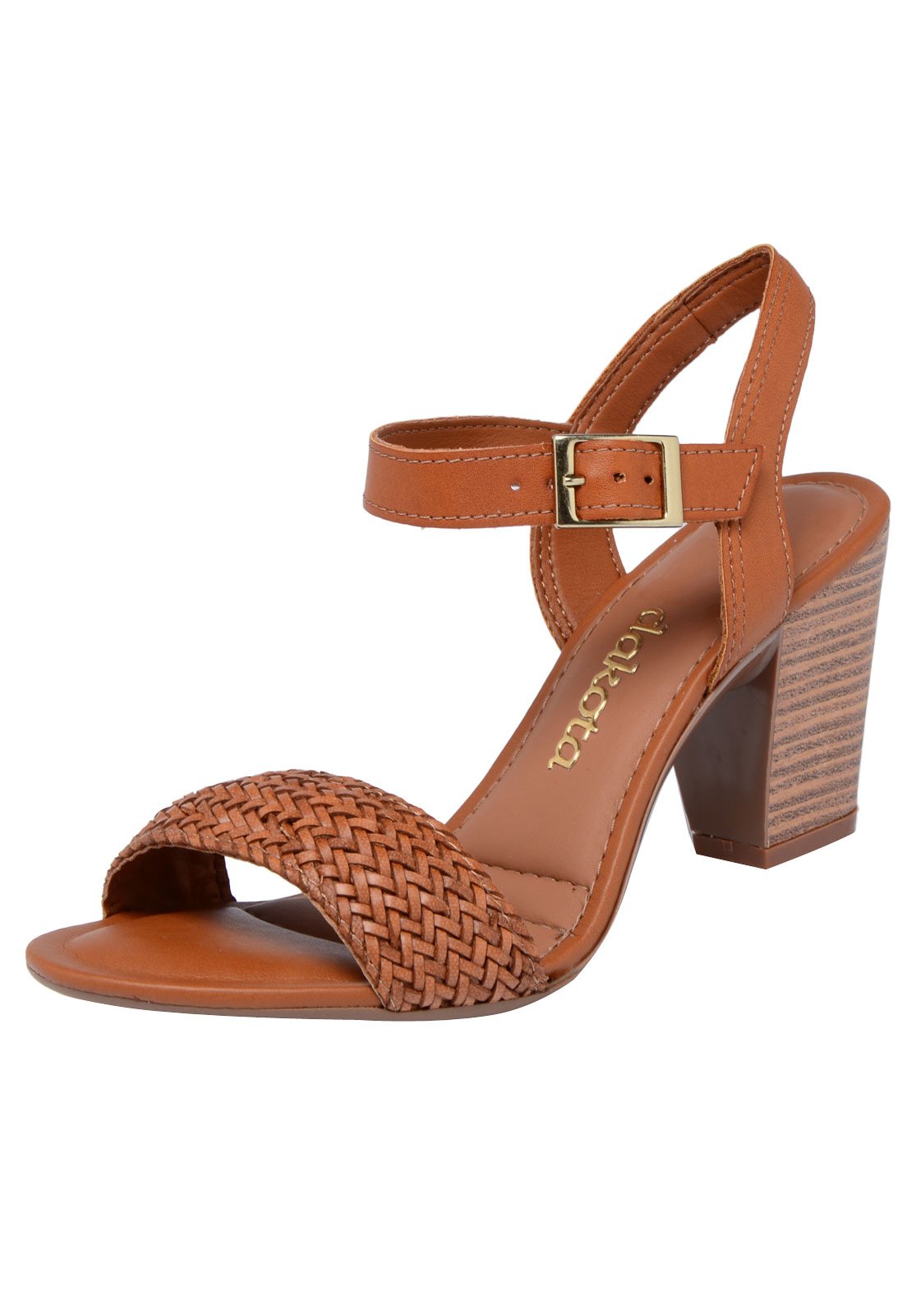 Sandalias salto best sale grosso dakota