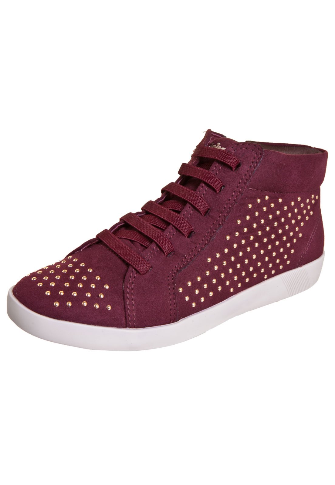 tenis vinho feminino cano alto