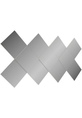 Painel decorativo 3D losango 170 Off-white Dalla Costa Menor preço em Painel decorativo 3D losango 170 Off-white Dalla Costa