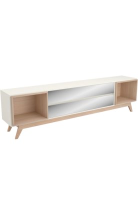 Rack retrô 220 c/ 2 gavetas espelho Off-white Dalla Costa é boa?