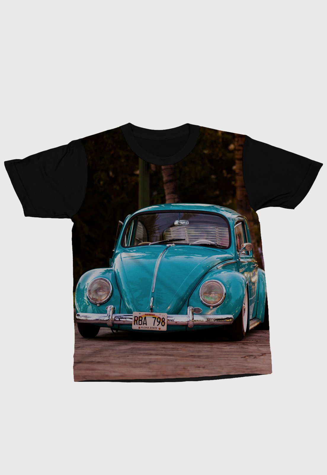 camiseta fusca azul