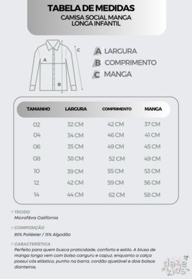 Kit 2 Camisa Social Infantil Menino Daze Modas Azul e Verde