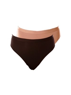 Kit com 2 Calcinhas Demillus 26826 Bege