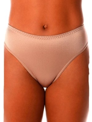 Kit com 3 Calcinhas Alta Abrupt Demillus 56096 Bege