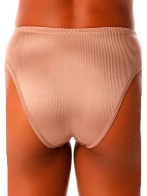 Kit com 3 Calcinhas Alta Abrupt Demillus 56096 Bege
