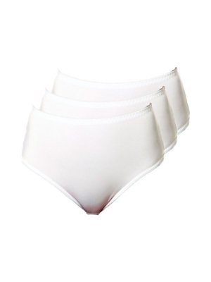 Kit com 3 Calcinhas Alta Chanson Demillus 57850 Branco
