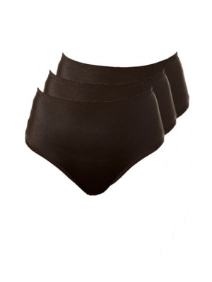 Kit com 3 Calcinhas Alta Chanson Demillus 57850 Preto
